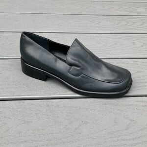 Franco Sarto Charcoal Leather Loafers